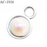 Bijou décor pendentif lingerie et autres couleur argent avec perle nacre diamètre 6 mm prix à la pièce