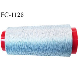 Cone 2000 m fil mousse polyamide n°120 couleur gris argenté longueur 2000 mètres bobiné en France