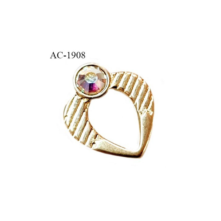 Bijou décor pendentif lingerie et autres motif couleur doré avec un strass longueur 15 mm largeur 12 mm prix à la pièce