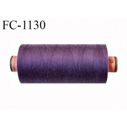 Bobine 1000 m fil Polyester n° 120 couleur violet longueur 1000 mètres grande marque