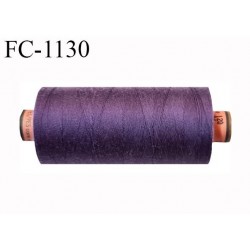 Bobine 1000 m fil Polyester n° 120 couleur violet parme longueur 1000 mètres grande marque