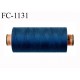 Bobine 1000 m fil Polyester n° 120 couleur bleu longueur 1000 mètres grande marque