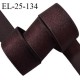 Elastique 25 mm lingerie haut de gamme couleur marron brillant bonne élasticité allongement +50% largeur 25 mm prix au mètre