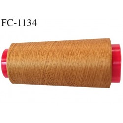 Cone 5000 m fil mousse polyester n°110 couleur pain d'épice longueur 5000 mètres bobiné en France