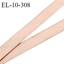 Elastique 10 mm lingerie haut de gamme couleur chair rosé élastique très souple face style velours fabriqué France prix au mètre