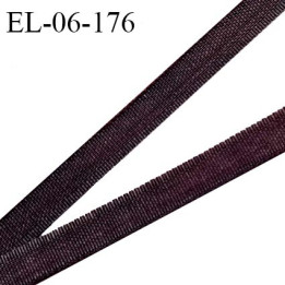 Elastique 6 mm fin spécial lingerie polyamide élasthanne couleur café largeur 6 mm prix au mètre