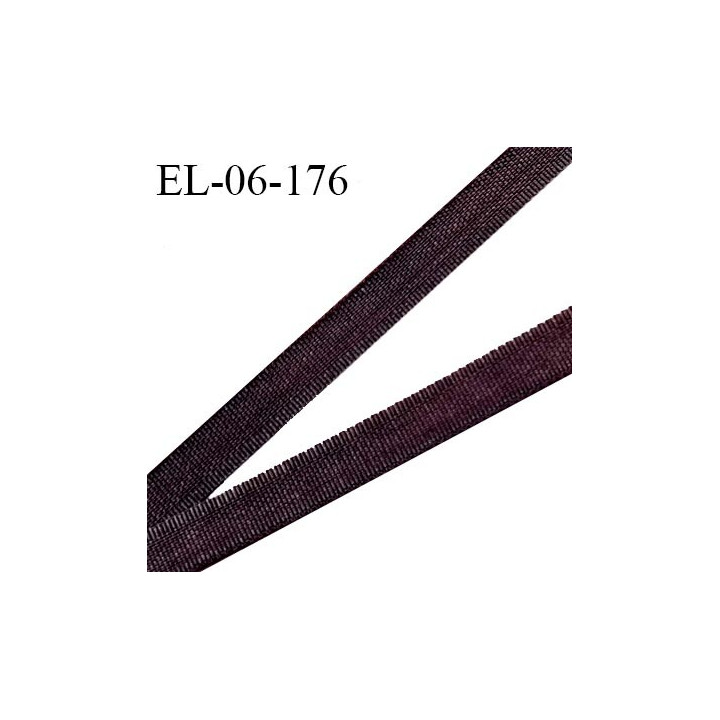 Elastique 6 mm fin spécial lingerie polyamide élasthanne couleur café largeur 6 mm prix au mètre