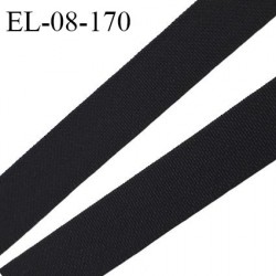 Elastique lingerie 8 mm petit grain couleur noir grande marque fabriqué en France polyamide elasthanne prix au mètre