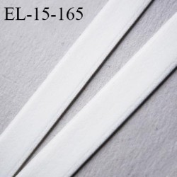 Elastique lingerie 15 mm couleur ivoire fabriqué en France bonne élasticité allongement +70% prix au mètre