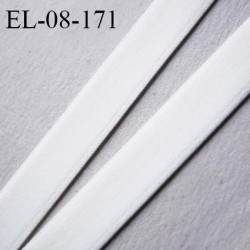 Elastique lingerie 8 mm couleur ivoire fabriqué en France bonne élasticité allongement +70% prix au mètre