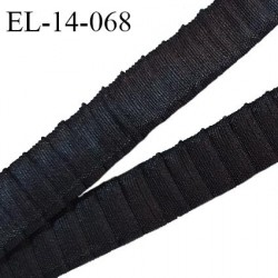 Elastique 14 mm lingerie froncé haut de gamme couleur noir brillant largeur 14 mm bonne élasticité prix au mètre
