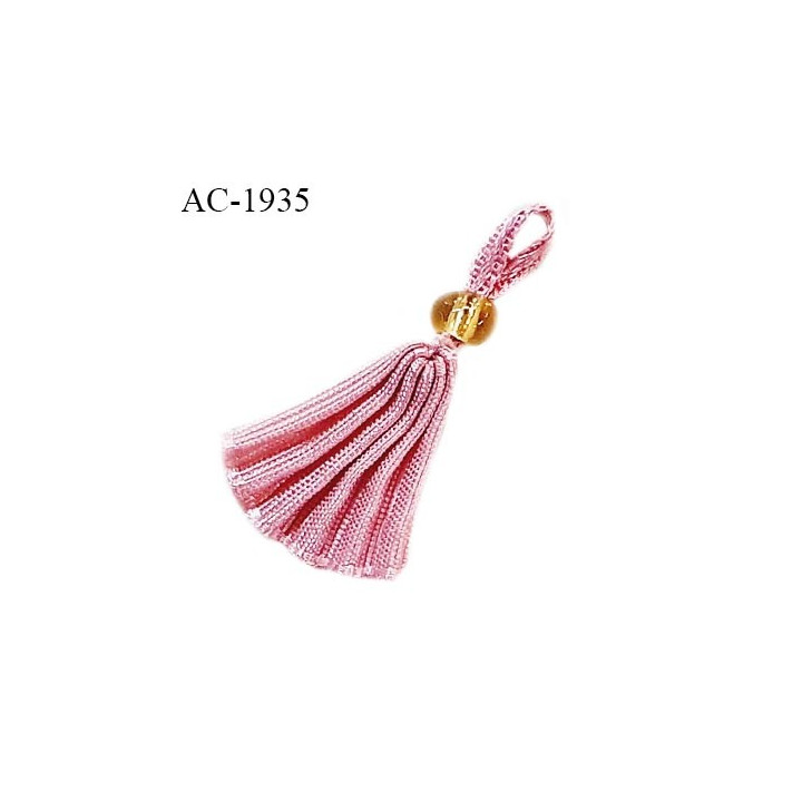 Noeud lingerie ornement attache couleur vieux rose haut de gamme hauteur 30 mm prix à l'unité