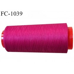 Cone 5000 m fil mousse polyester n°110 couleur fuschia longueur 5000 mètres bobiné en France