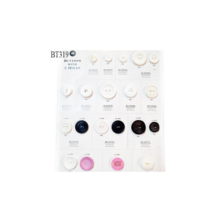 Plaque de 20 boutons diamètre de 13 à 30 mm pour création unique prix pour la plaque entière