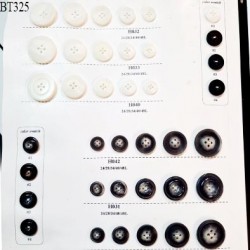 Plaque de 38 boutons diamètre de 15 à 30 mm pour création unique prix pour la plaque entière