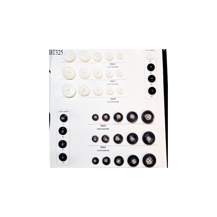 Plaque de 38 boutons diamètre de 15 à 30 mm pour création unique prix pour la plaque entière