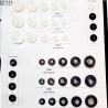 Plaque de 38 boutons diamètre de 15 à 30 mm pour création unique prix pour la plaque entière