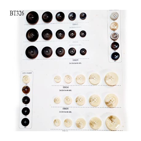 Plaque de 40 boutons diamètre de 15 à 30 mm pour création unique prix pour la plaque entière