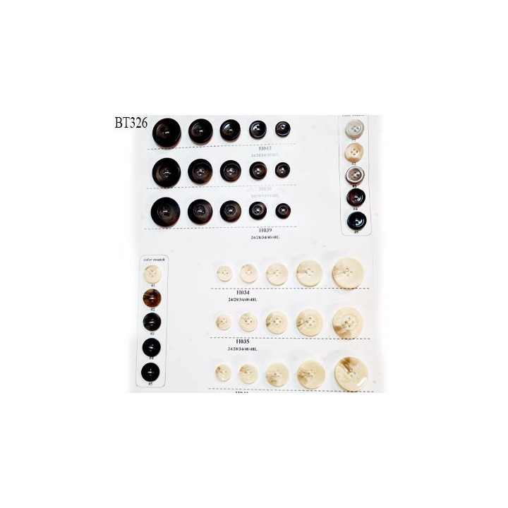 Plaque de 40 boutons diamètre de 15 à 30 mm pour création unique prix pour la plaque entière