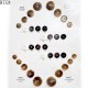 Plaque de 34 boutons diamètre de 15 à 30 mm pour création unique prix pour la plaque entière