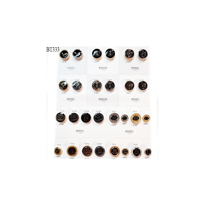 Plaque de 28 boutons très beaux diamètre de 15 à 21 mm pour création unique prix pour la plaque entière