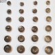 Plaque de 24 boutons diamètre de 15 à 27 mm pour création unique prix pour la plaque entière