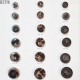 Plaque de 18 boutons diamètre de 15 à 27 mm pour création unique prix pour la plaque entière