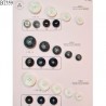 Plaque de 24 boutons diamètre de 15 à 30 mm pour création unique prix pour la plaque entière