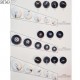 Plaque de 26 boutons diamètre de 15 à 30 mm pour création unique prix pour la plaque entière
