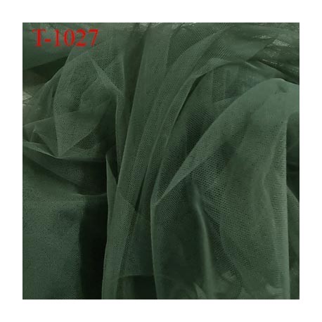 Marquisette tulle spécial lingerie haut de gamme couleur kaki clair largeur 155 cm prix pour 10 cm 100 % polyamide