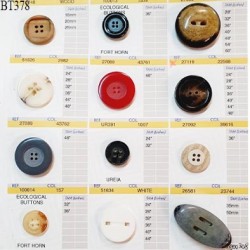 Plaque de 12 boutons pour création unique diamètre de 20 à 37 mm fabrication européenne prix pour la plaque entière