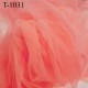 Marquisette tulle spécial lingerie haut de gamme couleur rose corail clair largeur 155 cm prix pour 10 cm 100 % polyamide