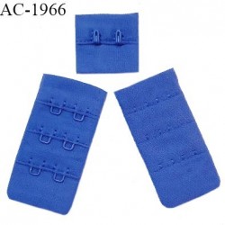 Agrafe 30 mm attache SG haut de gamme couleur bleu 3 rangées 2 crochets largeur 30 mm hauteur 60 mm prix à l'unité