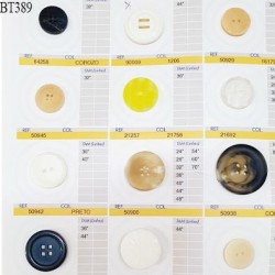 Plaque de 12 boutons pour création unique diamètre de 20 à 35 mm fabrication européenne prix pour la plaque entière