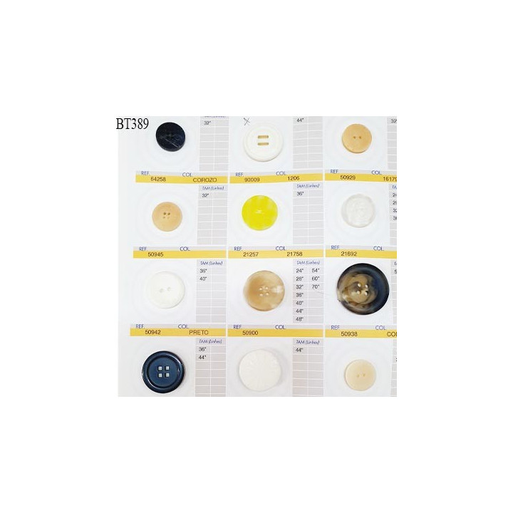 Plaque de 12 boutons pour création unique diamètre de 20 à 35 mm fabrication européenne prix pour la plaque entière