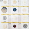 Plaque de 12 boutons pour création unique diamètre de 20 à 38 mm fabrication européenne prix pour la plaque entière