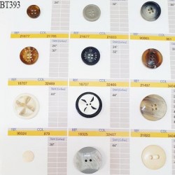 Plaque de 11 boutons pour création unique diamètre de 15 à 28 mm fabrication européenne prix pour la plaque entière