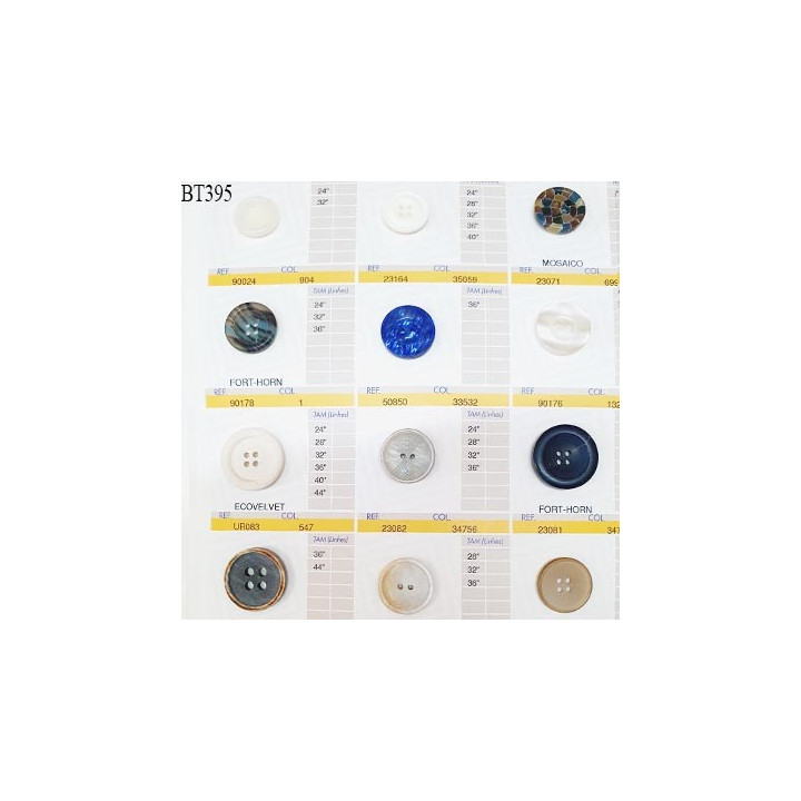Plaque de 12 boutons pour création unique diamètre de 20 à 27 mm fabrication européenne prix pour la plaque entière