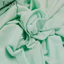 Tissu coton jersey spécial lingerie et fond de culotte vert d'eau largeur 150 cm poids m2 150 gr prix 10 cm de long par 145 cm