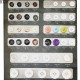 Plaque de 43 boutons diamètre de 15 à 32 mm pour création unique prix pour la plaque entière
