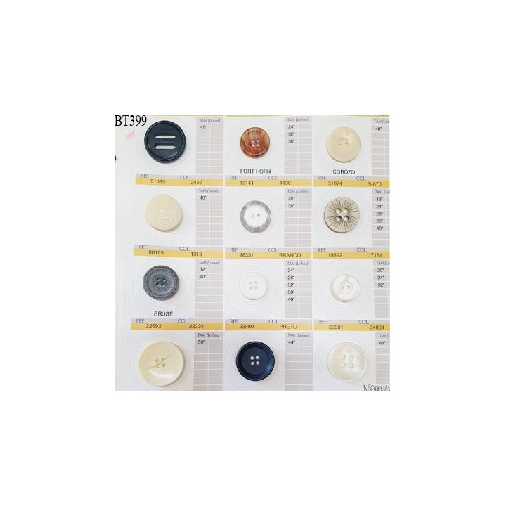 Plaque de 12 boutons pour création unique diamètre de 20 à 30 mm fabrication européenne prix pour la plaque entière