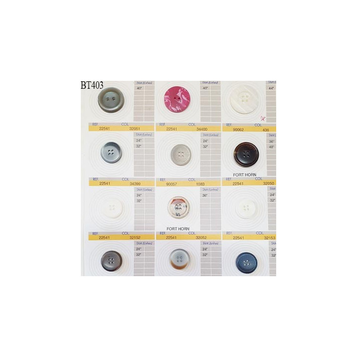 Plaque de 12 boutons pour création unique diamètre de 20 à 28 mm fabrication européenne prix pour la plaque entière