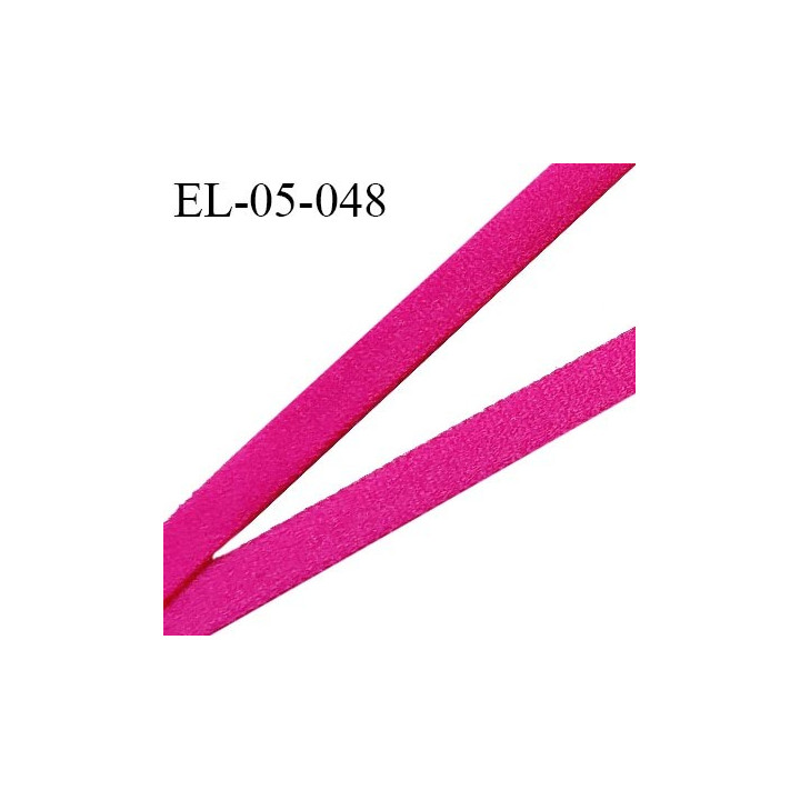 Elastique 5 mm lingerie couleur rose orchidée élastique très doux au toucher style velours allongement +140% prix au mètre