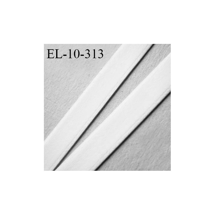 Elastique lingerie 10 mm couleur blanc fabriqué pour une grande marque bonne élasticité allongement +70% prix au mètre