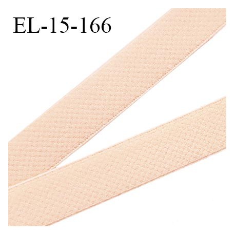 Elastique 15 mm lingerie haut de gamme fabriqué pour une grande marque couleur beige rosé bonne élasticité prix au mètre