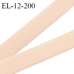 Elastique 12 mm lingerie haut de gamme fabriqué pour une grande marque couleur beige rosé bonne élasticité prix au mètre