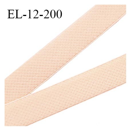 Elastique 12 mm lingerie haut de gamme fabriqué pour une grande marque couleur beige rosé bonne élasticité prix au mètre