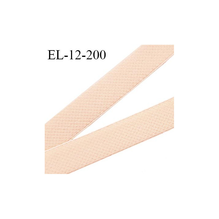 Elastique 12 mm lingerie haut de gamme fabriqué pour une grande marque couleur beige rosé bonne élasticité prix au mètre
