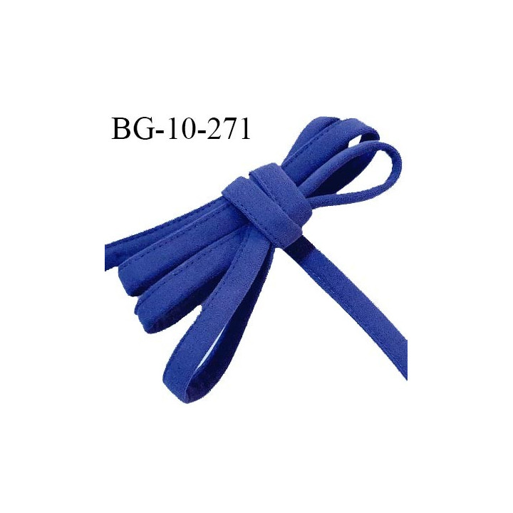 Cache armature et baleine underwire 10 mm couleur bleu très doux au toucher largeur 10 mm prix au mètre