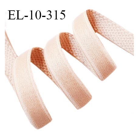 Elastique 10 mm lingerie et bretelle haut de gamme fabriqué en France couleur peau doux au toucher largeur 10 mm prix au mètre